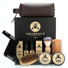Beard Care Kit Gifts for Men 9 Pcs Beard Grooming Kit Beard Club Kit is a Unique Mens Gifts for Men Dad Husband Boyfriend Fathers Day Anniversary Birthday Christmas Gifts Ideas for Dad Him Boss