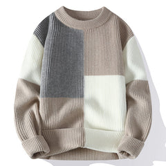 Men's Casual Round Neck Sweater for Autumn & Winter