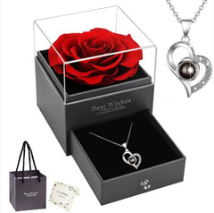 Sterling Silver Heart Necklace & Earring Set