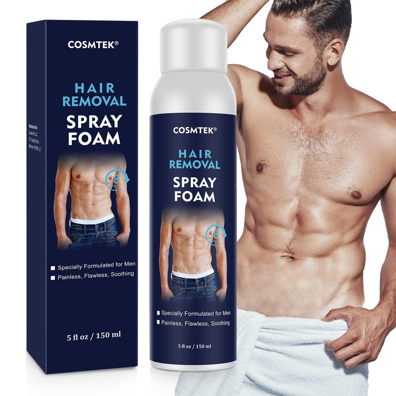 YOURTONE Hair Removal Spray Foam for Men No Irritation Hair Removal Cream Safe Hair Depilatory for Male underarm Chest Back Legs Suitable For All Skin Types