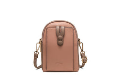 Small Vertical Zipper Mobile Phone Bag for Ladies