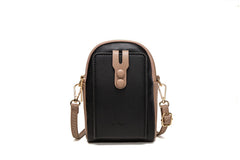 Small Vertical Zipper Mobile Phone Bag for Ladies
