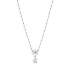 18K Gold-Plated Tassel Zircon Cuban Chain Necklace