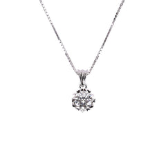 Minimalist Moissanite Necklace with Gold-Plated Chain