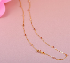 Rose Gold Starry Sky Necklace with 18K Gold Plating