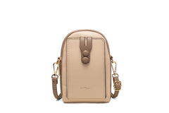 Small Vertical Zipper Mobile Phone Bag for Ladies