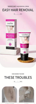 Painless Hair Removal Cream for Women - Sensitive Formula
