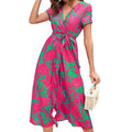 Printed Short Sleeved Dress in Beautiful Design