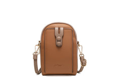 Small Vertical Zipper Mobile Phone Bag for Ladies
