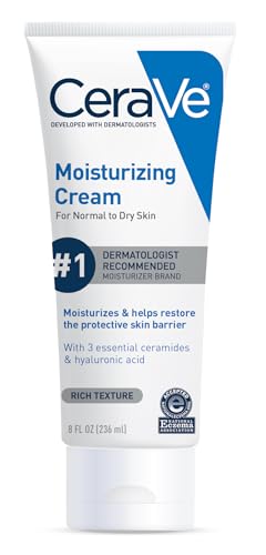 CeraVe Moisturizing Cream Face Body Moisturizer Normal to Dry Skin 8 Fl Oz