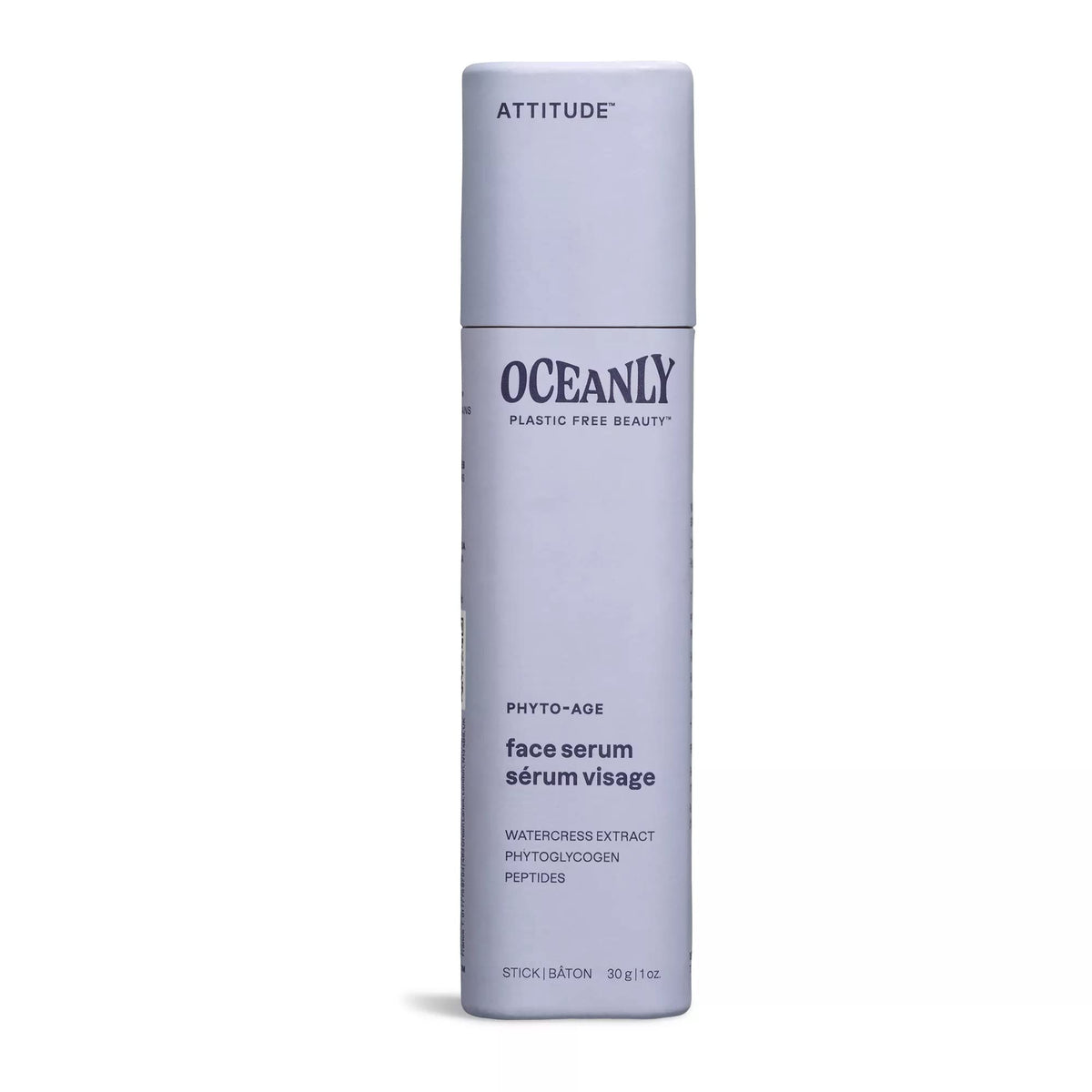 ATTITUDE Oceanly Face Serum Stick EWG Verified Plastic-free Plant and Mineral-Based Ingredients Vegan and Cruelty-free Beauty Products PHYTO AGE Unscented 1 Ounce