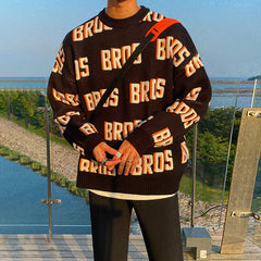 Thickened Round Neck Sweater for Autumn and Winter