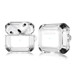 Clear Case Compatible for Airpods 3 2021 3rd Generation Case Cover for Women Men Premium Skin Silicone Full Protective Case Cover for Airpod 3 Gen with Keychain Black