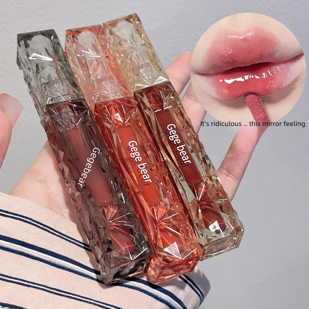 Gege Bear Diamond Mirror Lip Gloss for Moisture & Shine