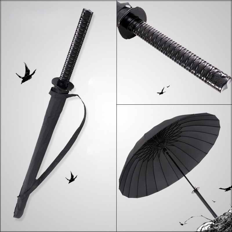Creative Automatic Black Sun Umbrella