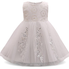 Kids' Sequined Fluffy Princess Dress