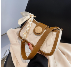 Ladies Candy Color Rhombus Shoulder Bag