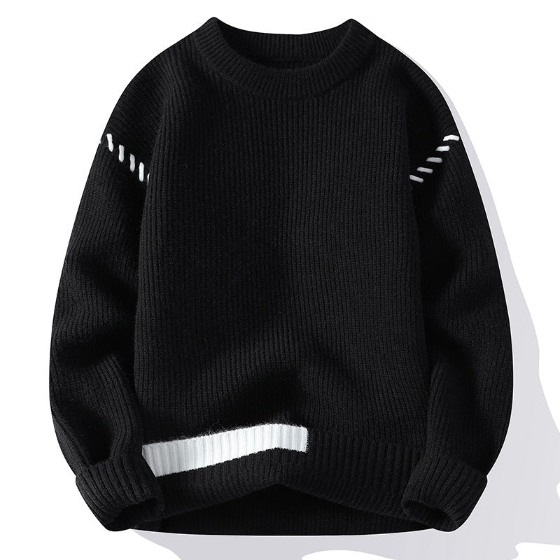 Thickened Round Neck Sweater for Men