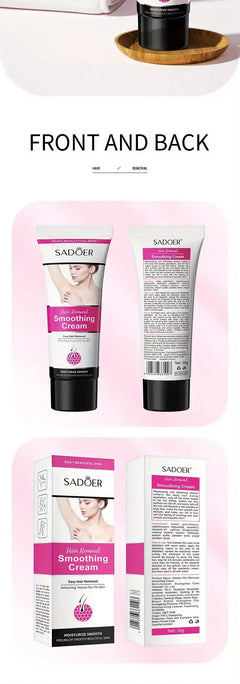 Painless Hair Removal Cream for Women - Sensitive Formula