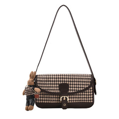 Winter Rhombus Underarm Shoulder Bag for Ladies