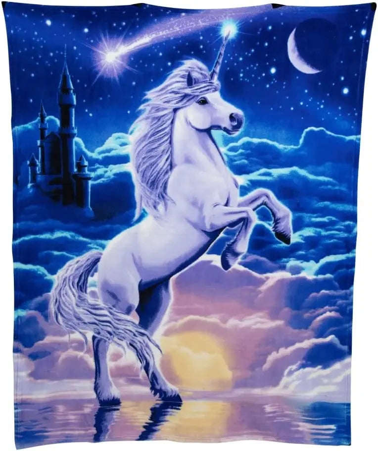 Unicorn Throw Blanket for Girls - Soft and Plush
