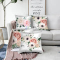 Beautiful Flower Pillow Cover for Home, 18x18in