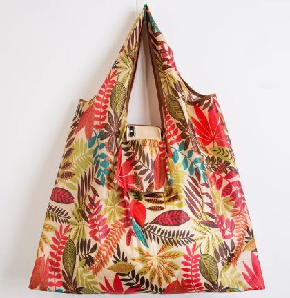Eco-Friendly Reusable Collapsible Grocery Shopping Bag - Large Capacity Tote for Ladies