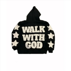Hip-Hop Letter Embroidered Hoodie