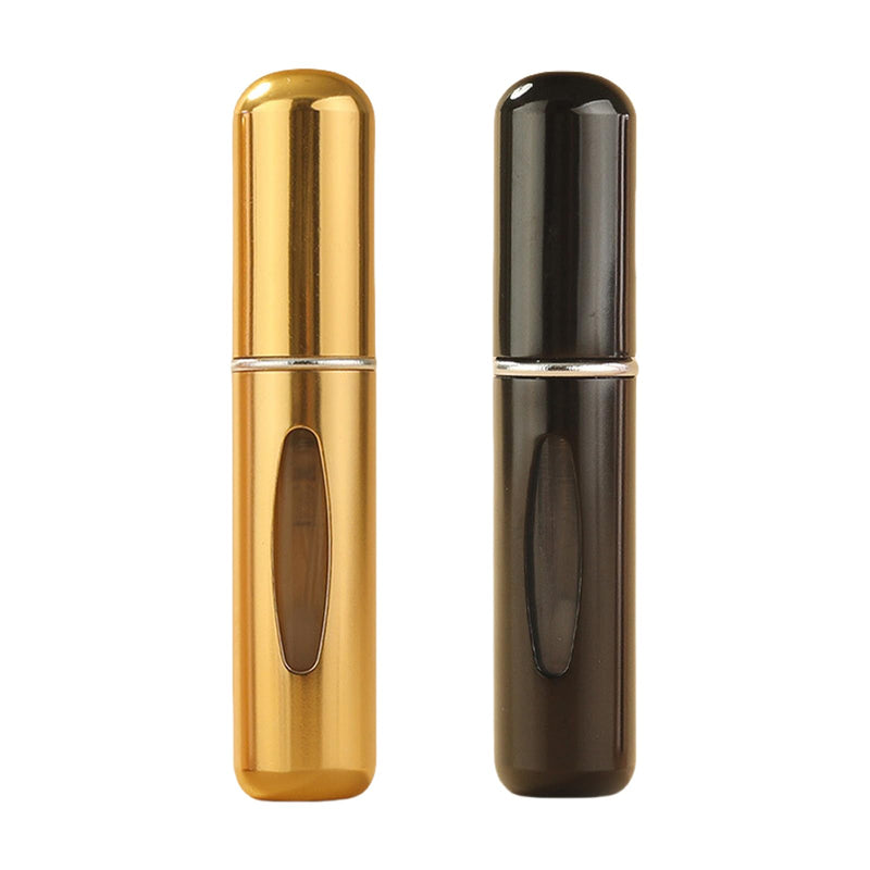 VOVOU Perfume Travel Refillable Bottles 2 Pcs 5ml Bottom-Filling Atomizer Sprayer for Perfume Portable Mini Perfume Atomizer Fragrance Spray Bottle Women Man Pocket Perfume Dispenser for Traveling