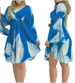Leaf Print Dress for Women