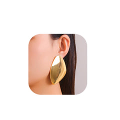 Statement Earrings for Women Big Chunky Gold Earring Large Gold Earrings Hypoallergenic Geometri Drop Dangle Earring Fashion Summer Earring for Women 2024 (Chunk)