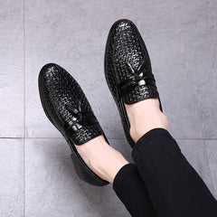 Fringe Leather Shoes for Men - British Style Loafers
